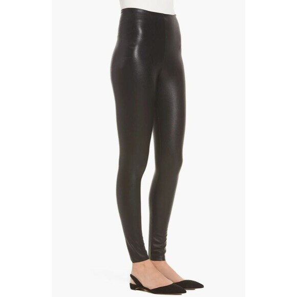 NEW Commando Faux Leather High Waisted Seamless Leggings Black Medium - Picture 1 of 14